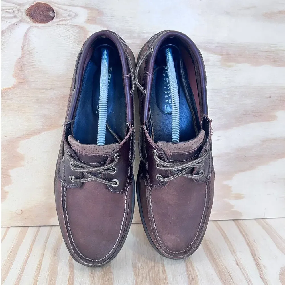 Sperry - Leeward 2-Eye - Boat Shoes - Brown - Men's - 12M - 10281972